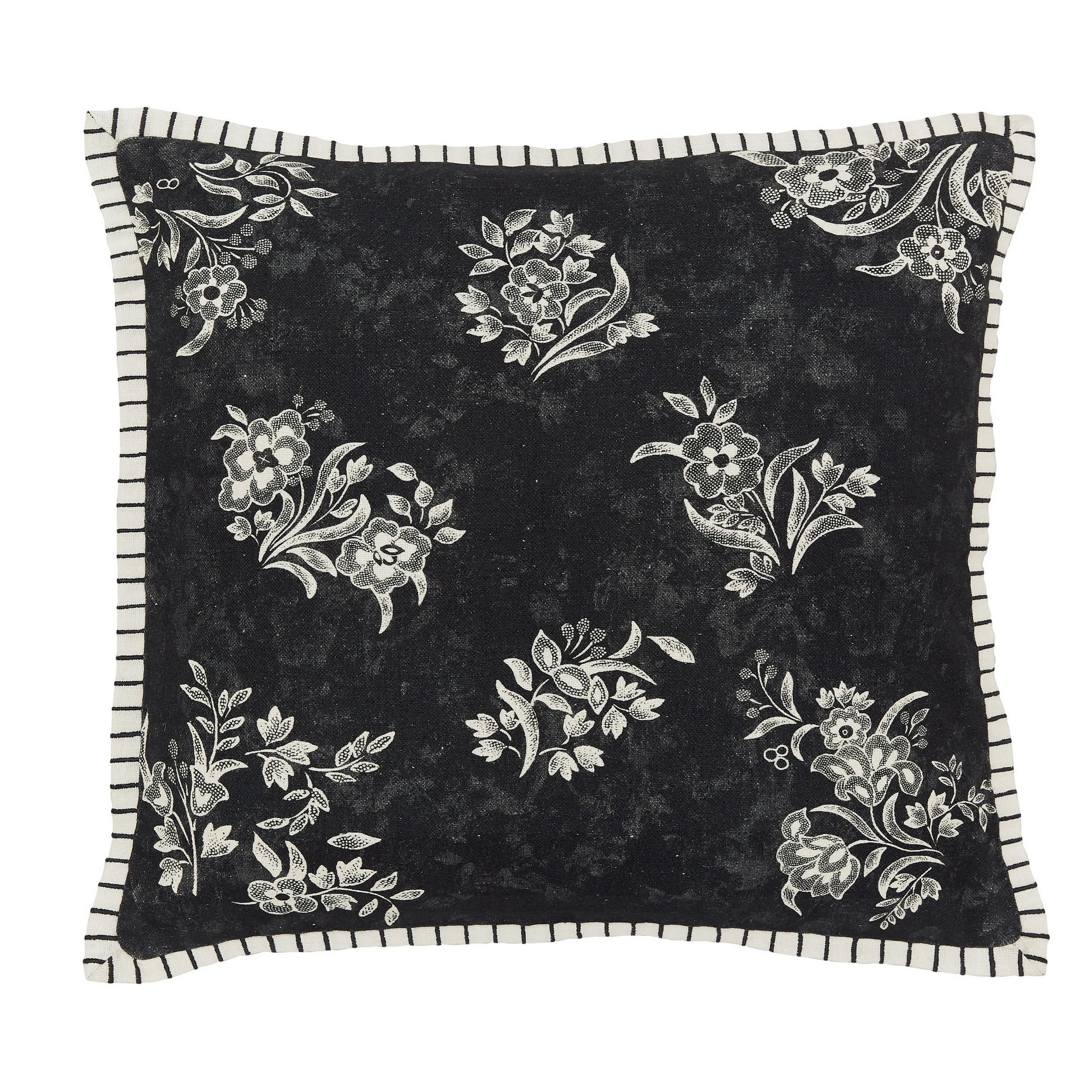 Regal Peacock Cushion By Burleigh X Bedeck Of Belfast In Charcoal White